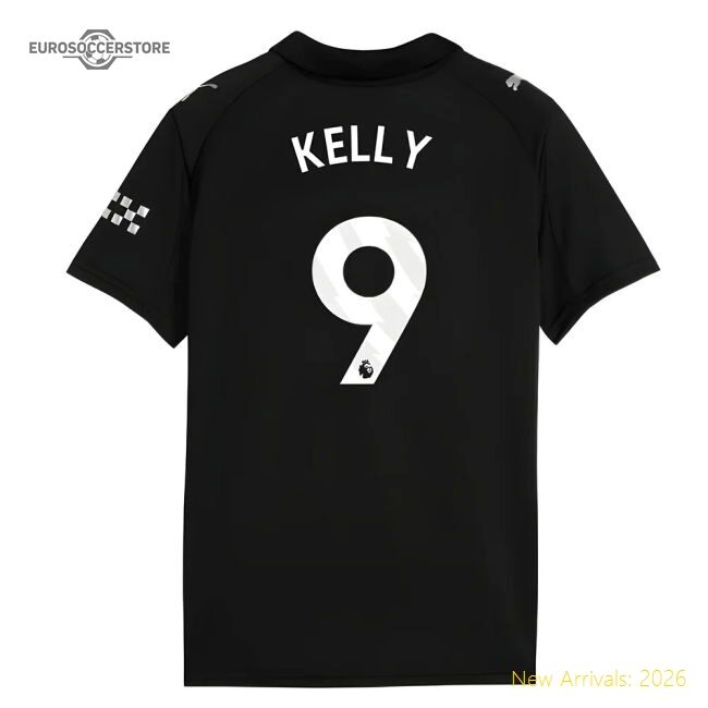Authentic 2025-2026 Man City Away Shirt (kids) (kelly 9) - Premium