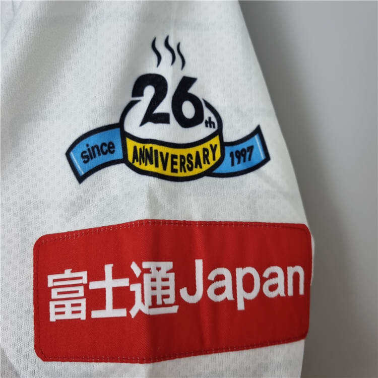 Kawasaki Frontale 2223 Away White Soccer Jersey Football Shirt -