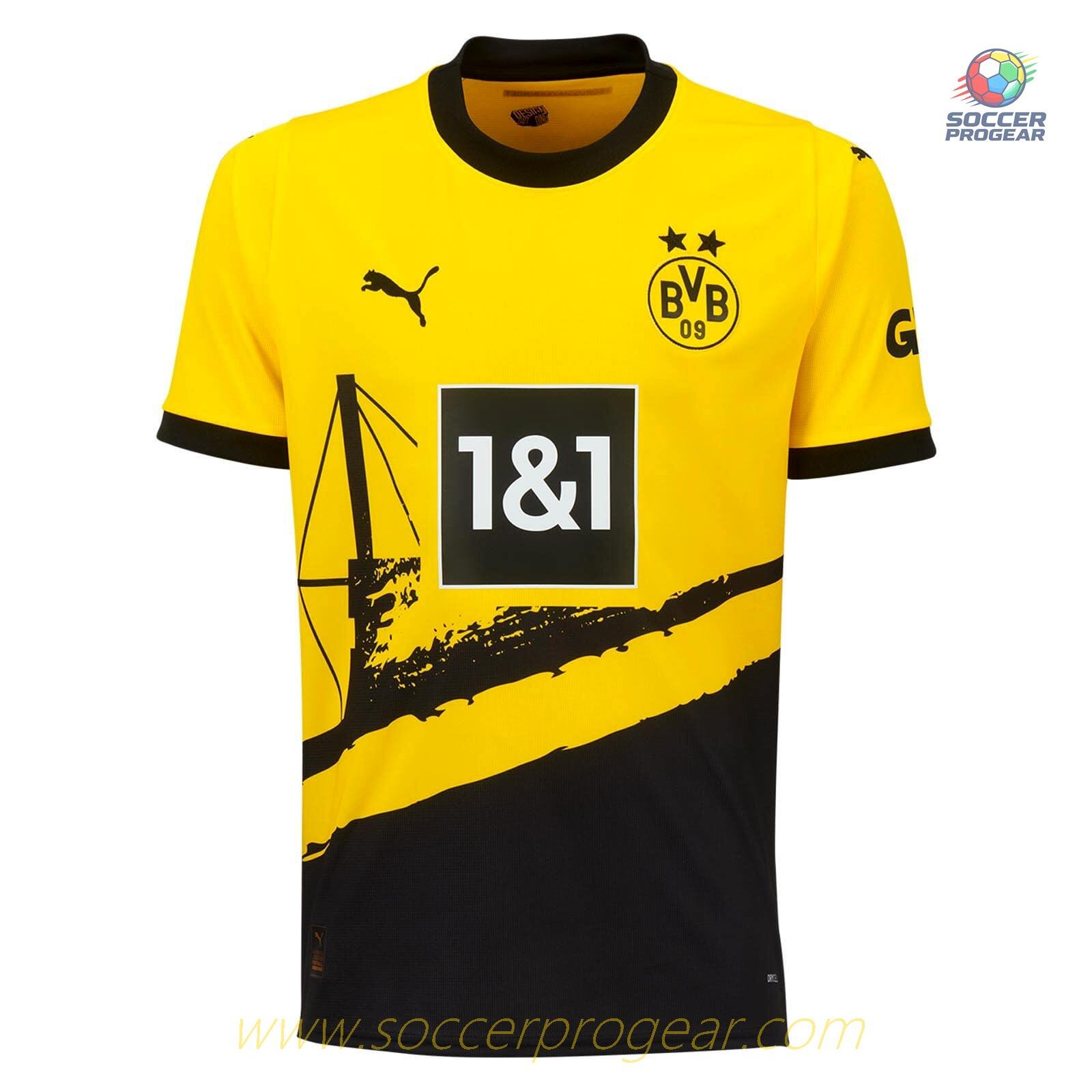 BVB Dortmund 2023 2024 Home Reus Children Football Kit Team Shirt