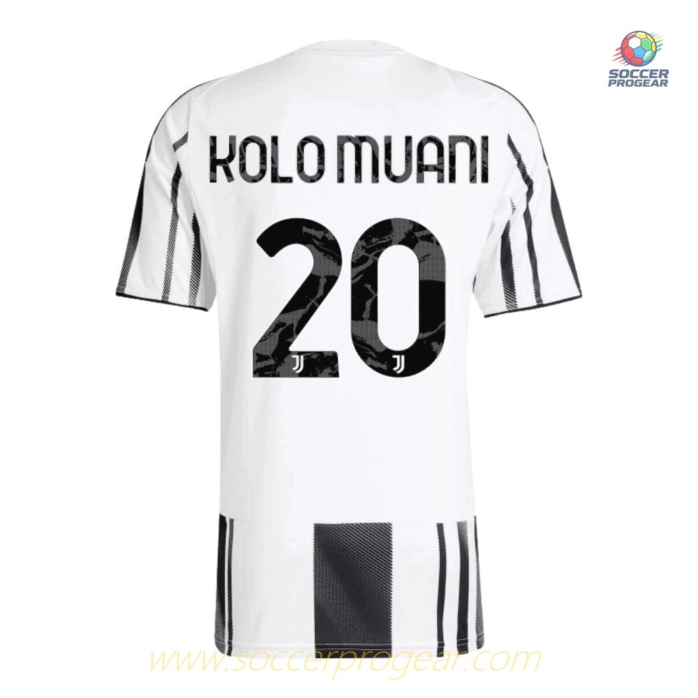 Juventus Home Team Soccer Jersey 2025-26 Edition Kolo Muani