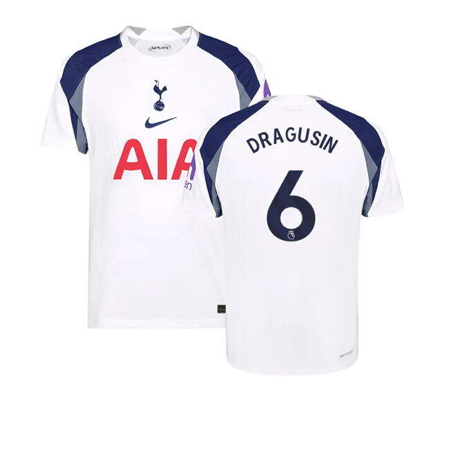 vintage 2025-2026 Tottenham Hotspur Authentic Home Shirt (Dragusin 6)