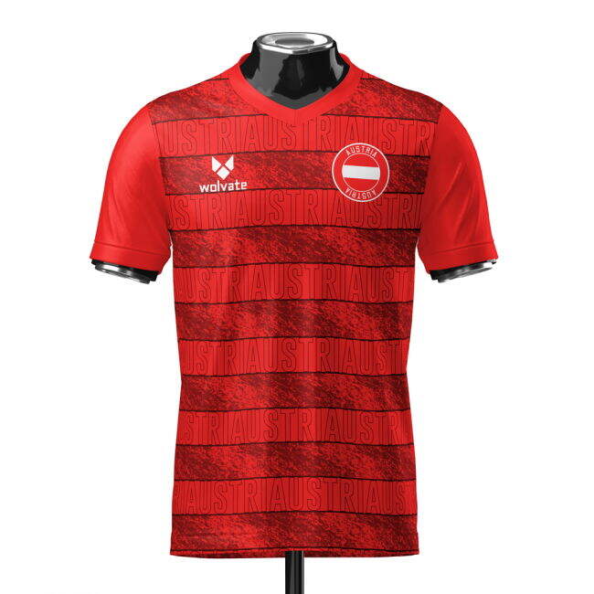 Official Austria Heritage Red Kit Jersey Tournament World High