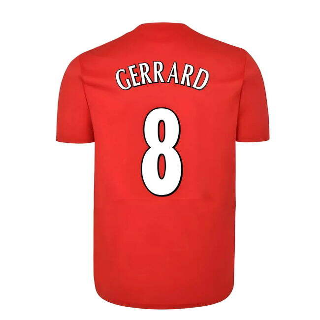 Liverpool FC 2005 Istanbul Home Shirt (GERRARD 8) (Match Day)
