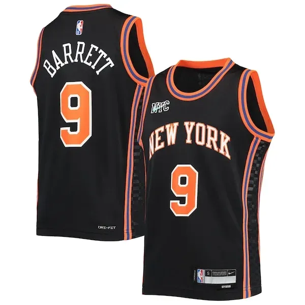 RJ Barrett NYK Swingman Jersey - retro Basketball - Black basketball