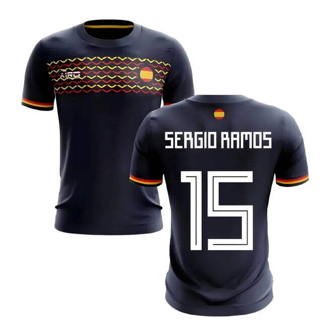 Jersey 2025-2026 Spain Away Concept Football Shirt (Sergio Ramos 15)