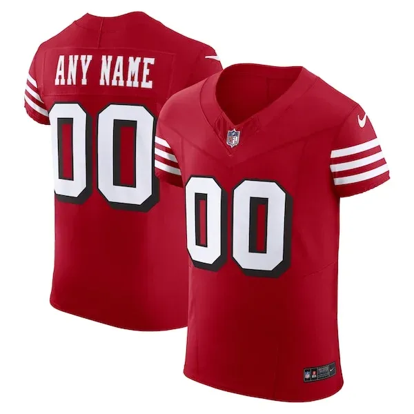 San Francisco 49ers Elite NFL Jersey - Scarlet | Durable Football A...