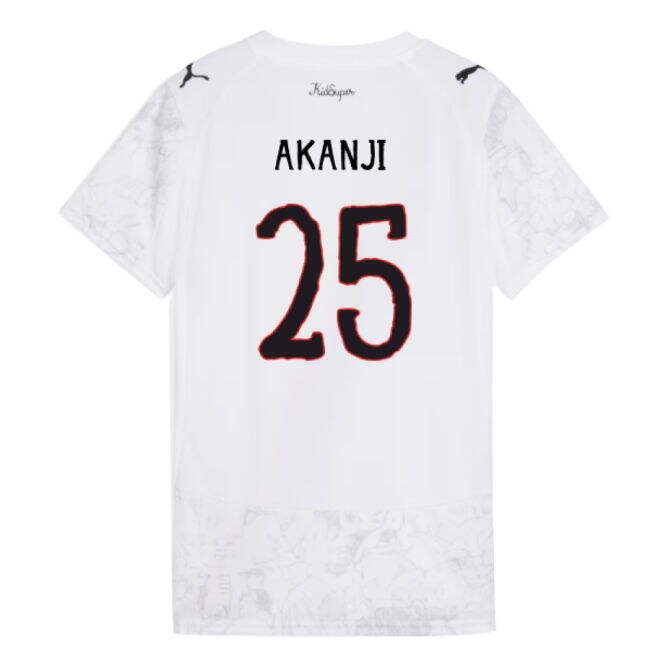 2025-2026 KIDSUPER x Manchester City CWC Shirt (White) - Womens (Akanji 25)