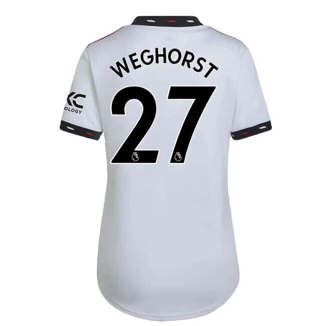 Adult 2022-2023 Man Utd Away Shirt (Ladies) (Weghorst 27)