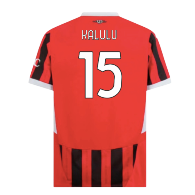 Kalulu 15 Match Worn Style AC Milan Home Elite Kit 2024-2025
