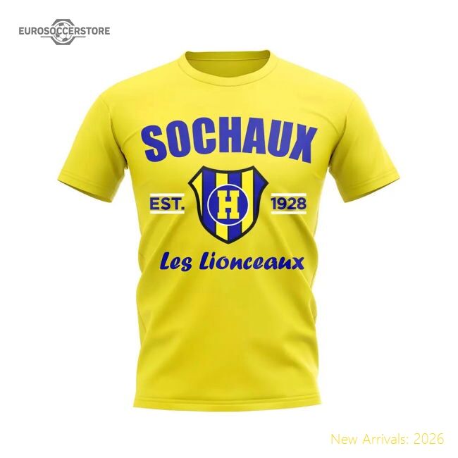 Genuine Trending Sochaux Established Football T-Shirt (Yellow)