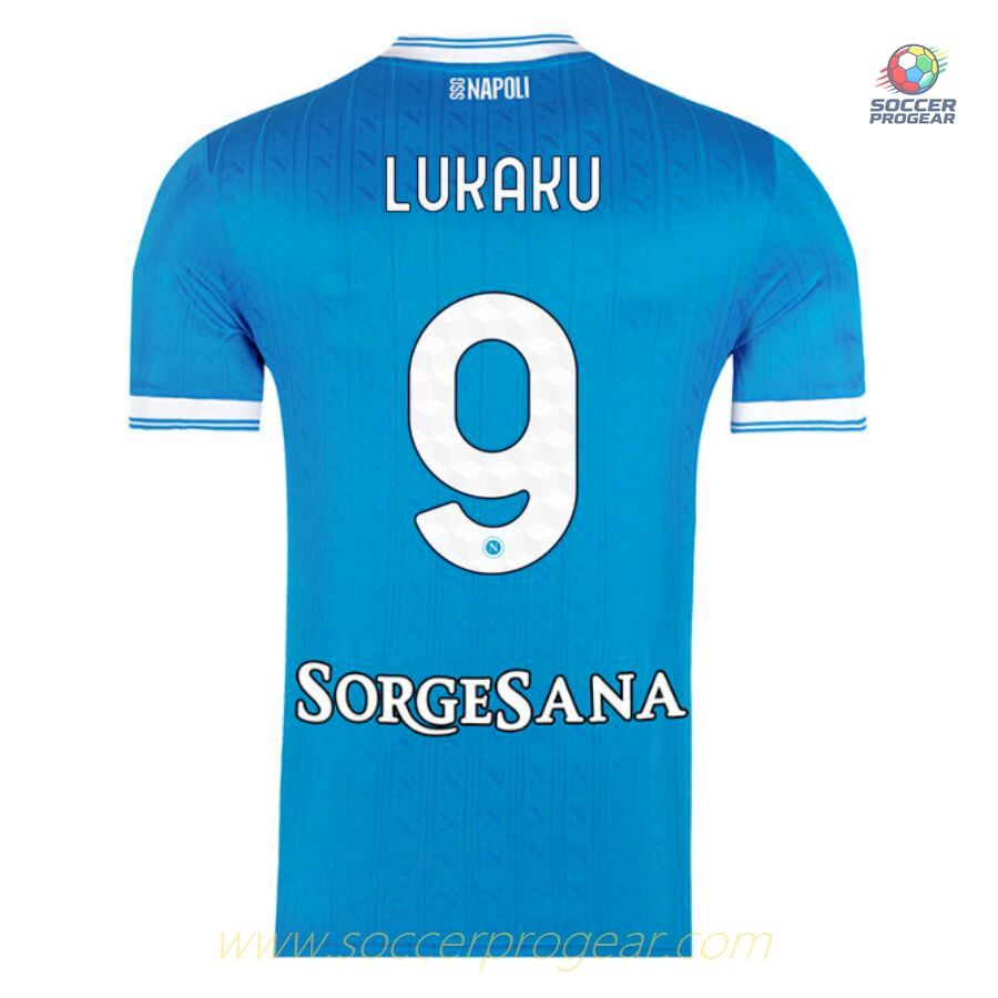 Naples Home Kids Edition Football Kit Football Jersey 2025/26 Collection Lukaku