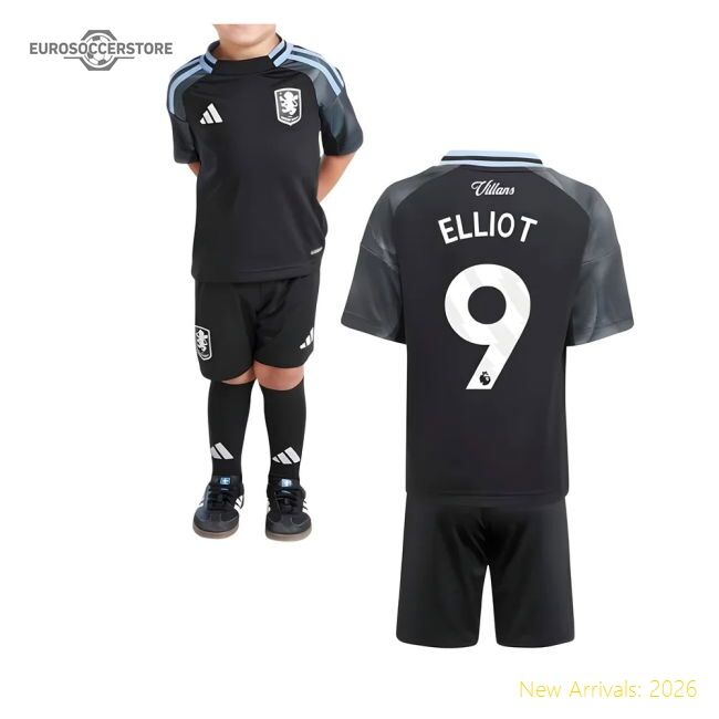 Authentic 2025-2026 Aston Villa Away Mini Kit (elliot 9) - Premium