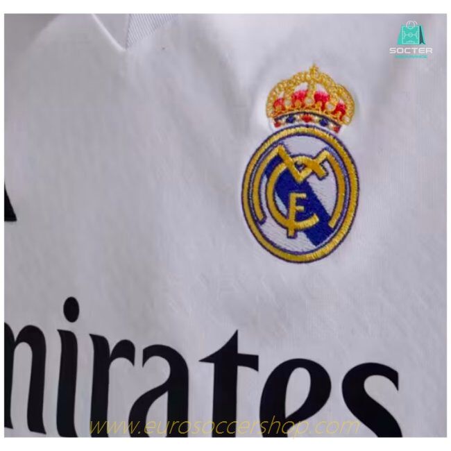 2024-2025 Real Madrid Long Sleeve Home Shirt (Kids)