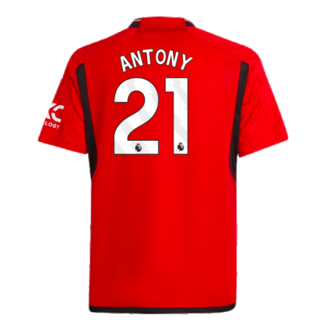 Match Day Football Man Utd Home Shirt Kids Antony #21 Pro Series F...