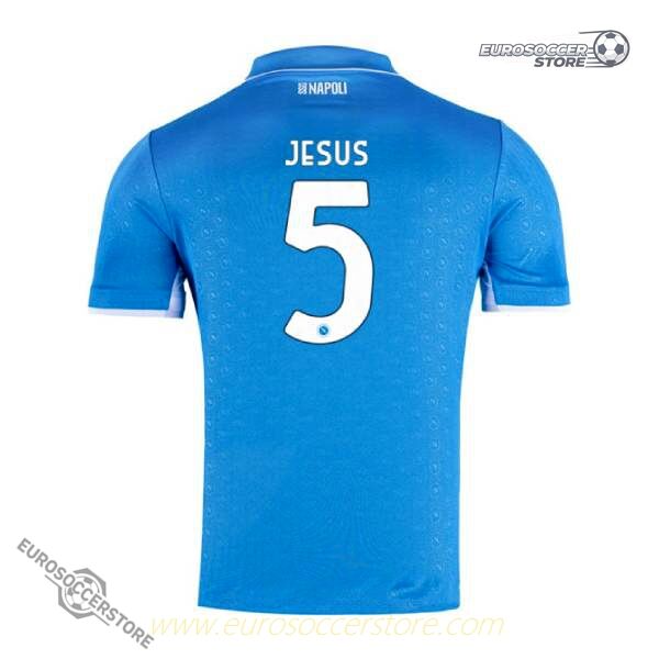 S.S.C. Napoli Jesus #5 Home Football Jersey 2024-2025 Season