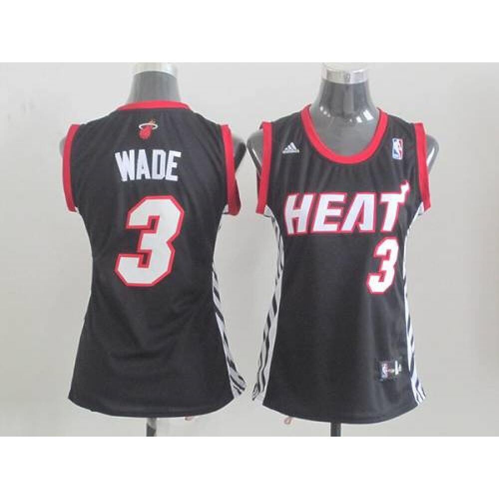 Performance Classic Men's Miami Heat #3 Dwyane Black Basketball Jersey