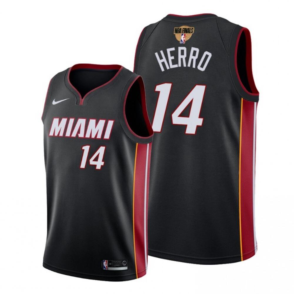 Game-Ready Men's Miami Heat #14 Tyler Black Basketball Jersey