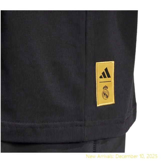 Authentic 2024-2025 RM Real Madrid UCL Heavy Cotton Tee (Black)