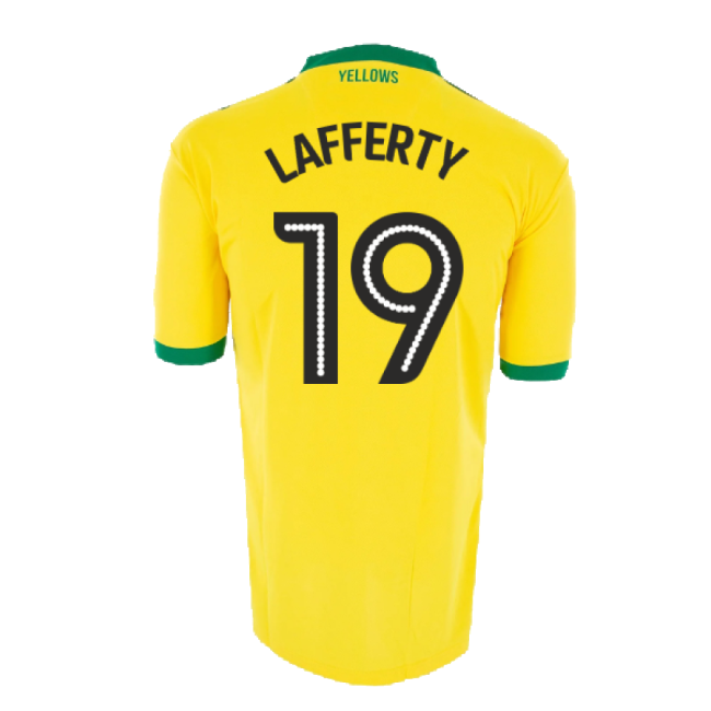 Norwich City 2016-17 Home Shirt ((Good) XXL) (Lafferty 19) (Match Day)