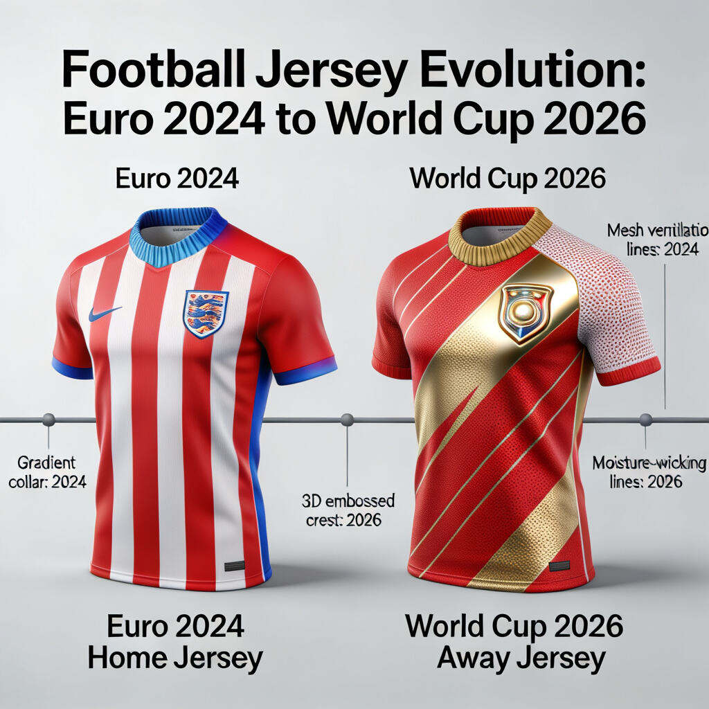 Football Jersey Evolution: Euro 2024 to World Cup 2026