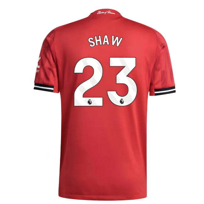 vintage 2025-2026 Man Utd Authentic Home Shirt (Shaw 23)