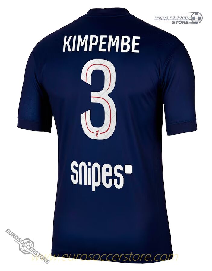 PSG Home Kimpembe 3 Football Jersey 25-26 Season