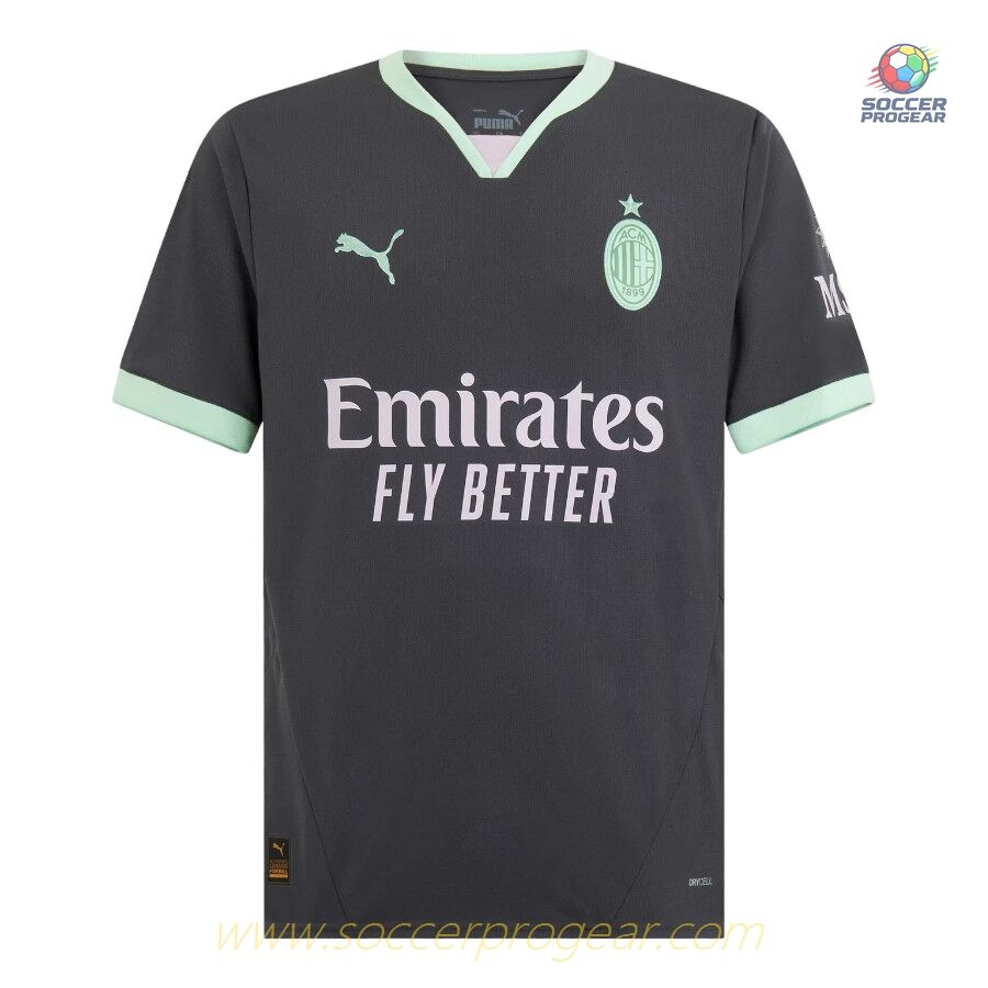 Milan AC Third Youthren's Football Kit Football Jersey 2024-25 Edition
