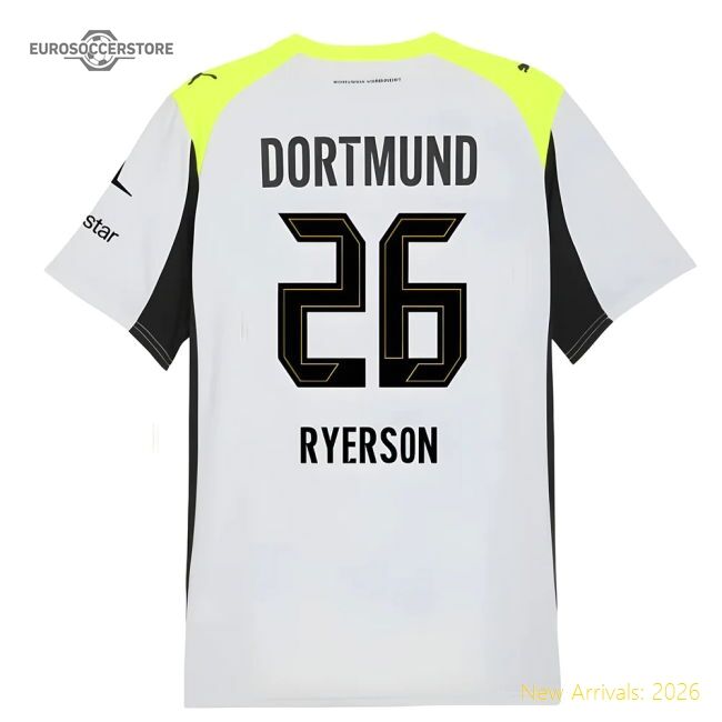 Best-Selling 2025-2026 Borussia Dortmund Away Shirt (Ryerson 26)