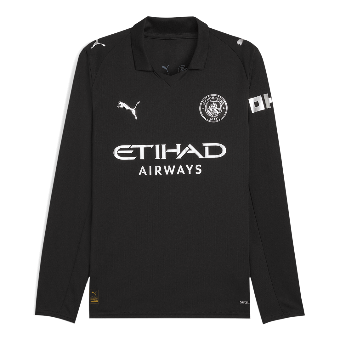 Manchester City Away Long Sleeve Soccer Jersey 2025/26