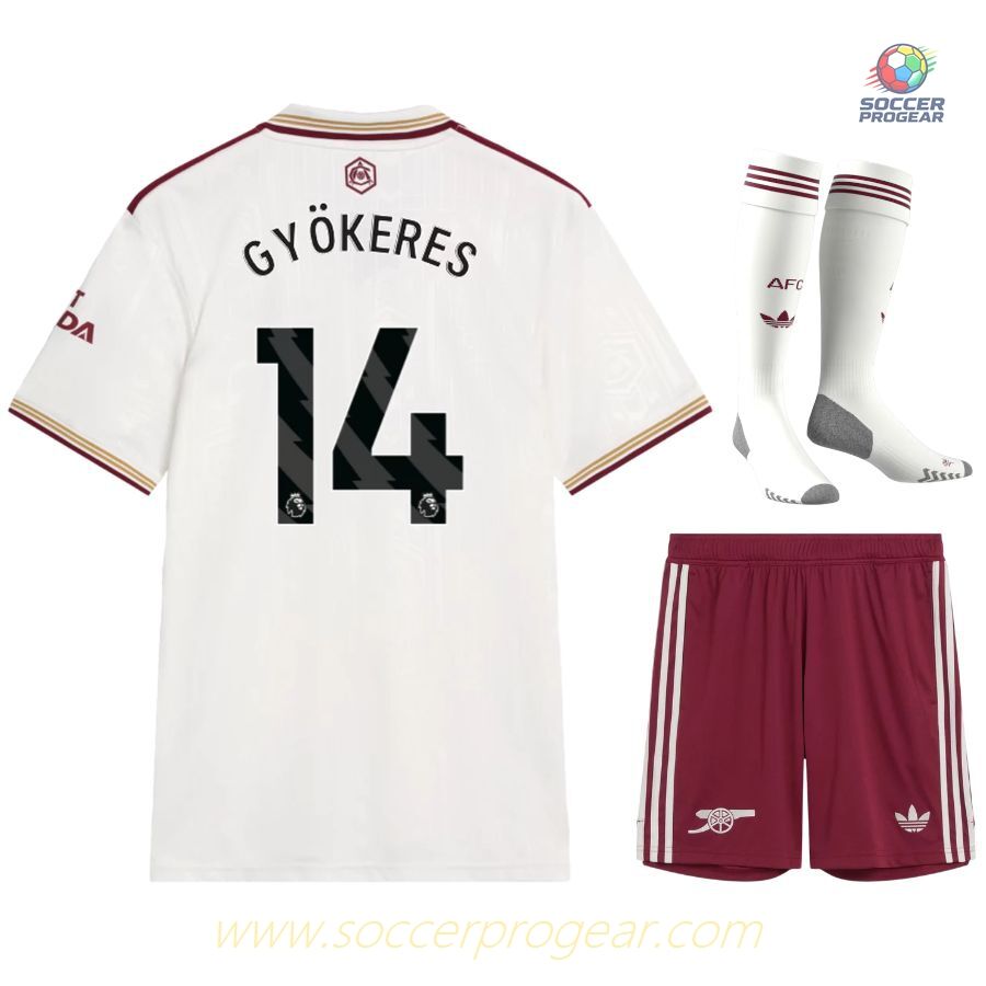 Arsenal 2025-26 Edition Gyokeres Third Football Jersey Kids Edition Shirt
