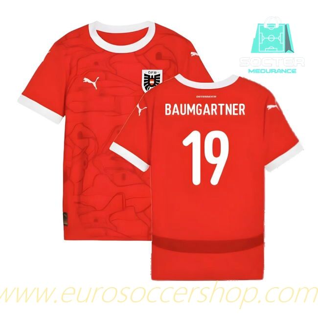 2024-25 Collection Austria Home Jersey Youth (Baumgartner 19)