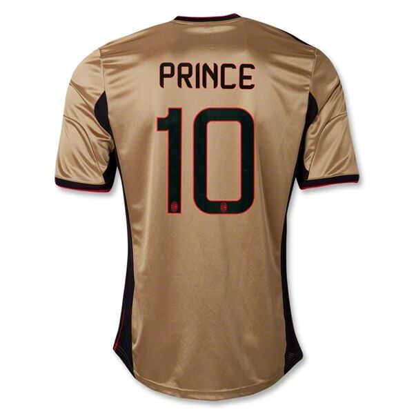 13-14 AC Milan 10 PRINCE Away Golden Jersey Shirt - Official Replica