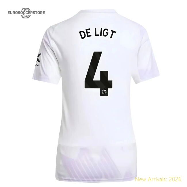 Authentic 2025-2026 Man Utd Away Shirt (womens) (de Ligt 4) - Premium