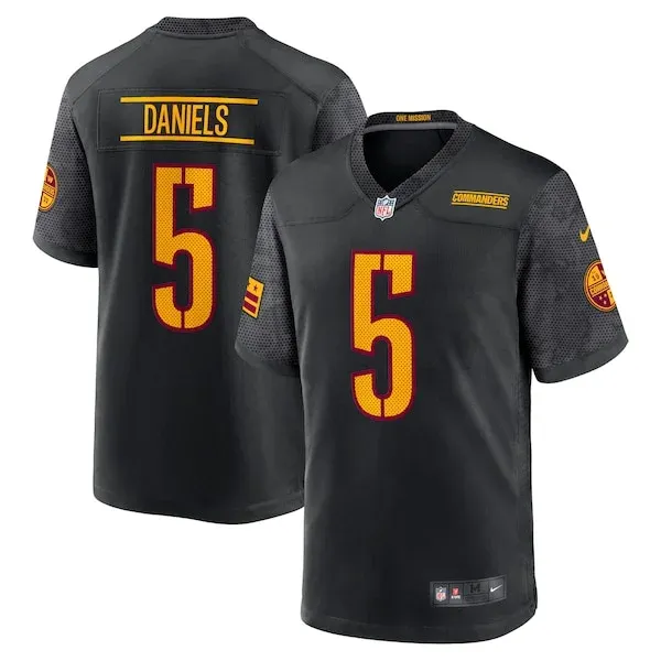 None Jayden Daniels Game Jersey - Black | NFL Player Jersey | NFL Foot