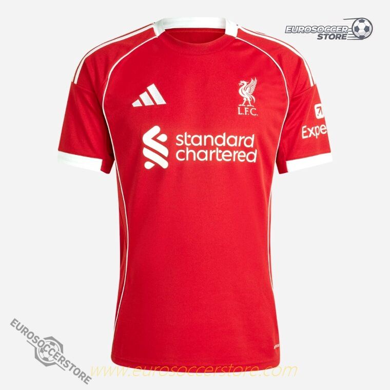 Liverpool's Home Jersey for the 25-26 season.