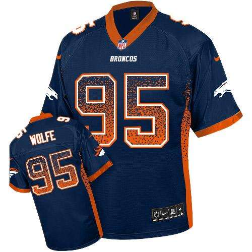 Authentic None #None Navy Alternate Elite NFL Jersey official licensed