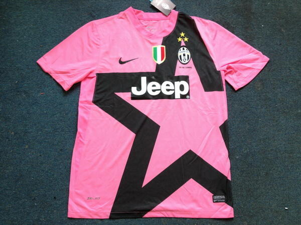 Licensed Comfort Fit 12-13 Juventus Away Pink Jersey Shirt