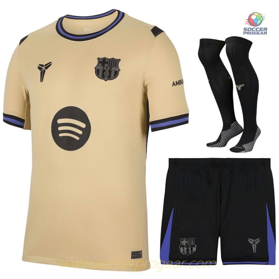 Barca 2025/26 Collection Away Children Football Kit Football Jersey