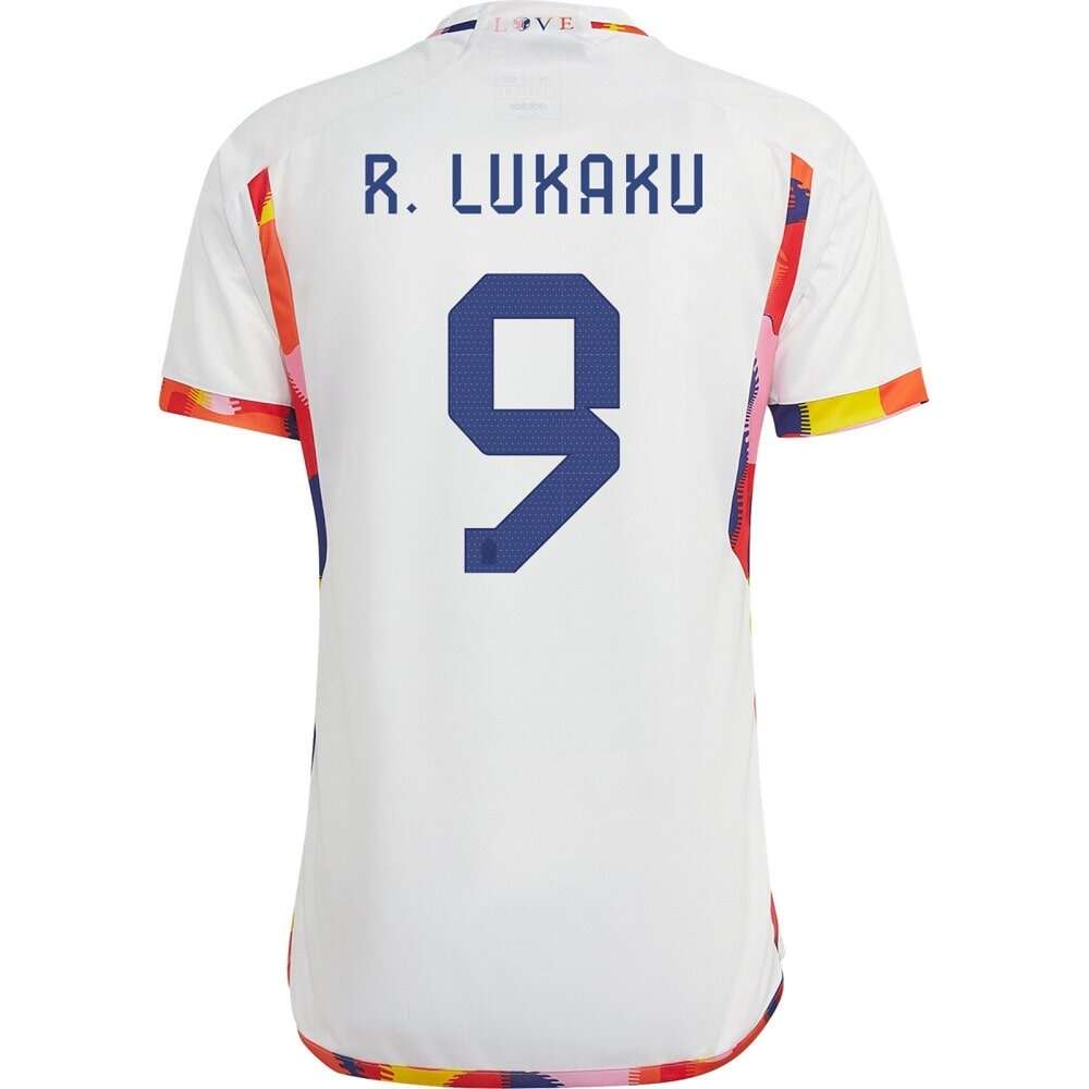 BELGIUM AWAY WORLD CUP 2022 LUKAKU JERSEY
