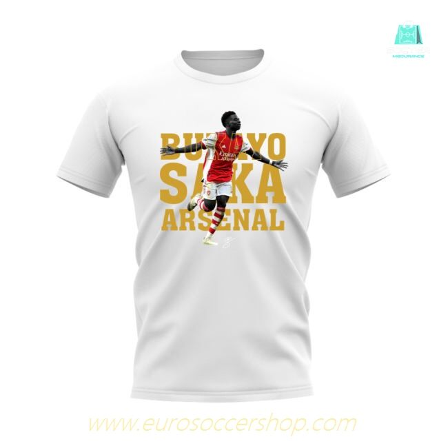 Bukayo Saka Arsenal Player Tee (White)