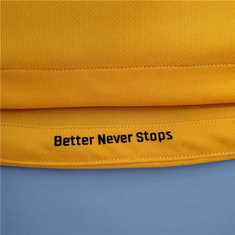Wolverhampton Wanderers 21-22 Home Yellow Soccer Jerseys Football