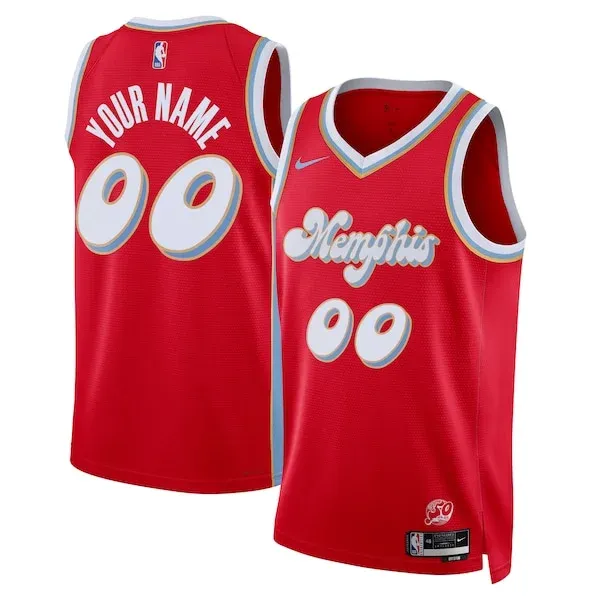 Memphis Grizzlies Nike Unisex 2024/25 Custom Swingman Jersey - City Edition - Red
