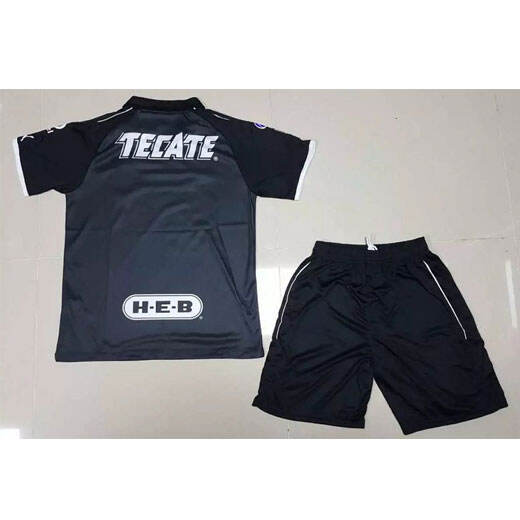 Kids Monterrey Third 201718 Black Soccer Kits ShirtShorts - Official