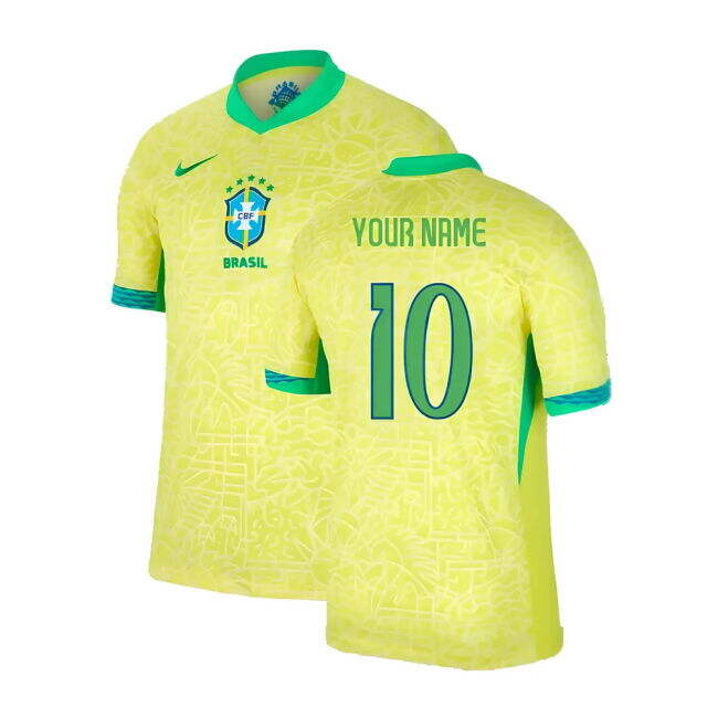Rare Limited Quality Brazil Home Rare Jersey