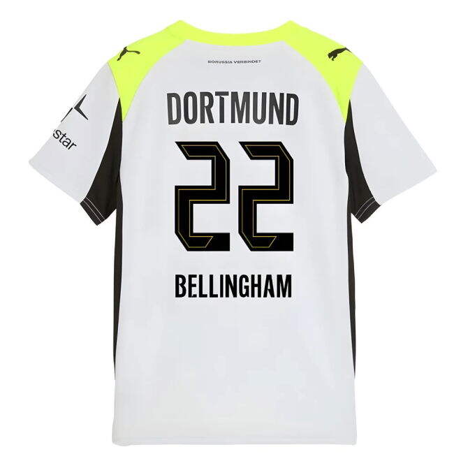 2025-2026 Borussia Dortmund Away Shirt (Kids) (Bellingham 22)