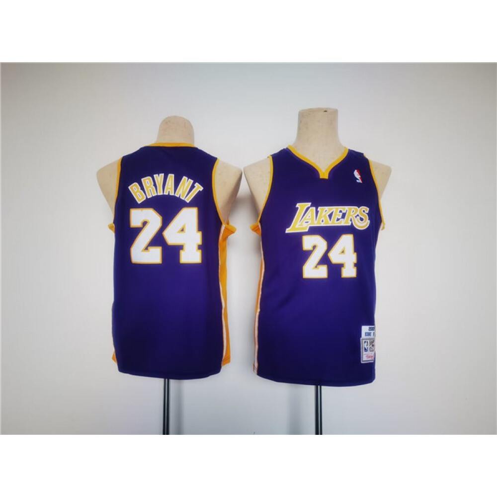 Performance Premium Men's LA Lakers #24 Kobe Purple Basketball Jersey