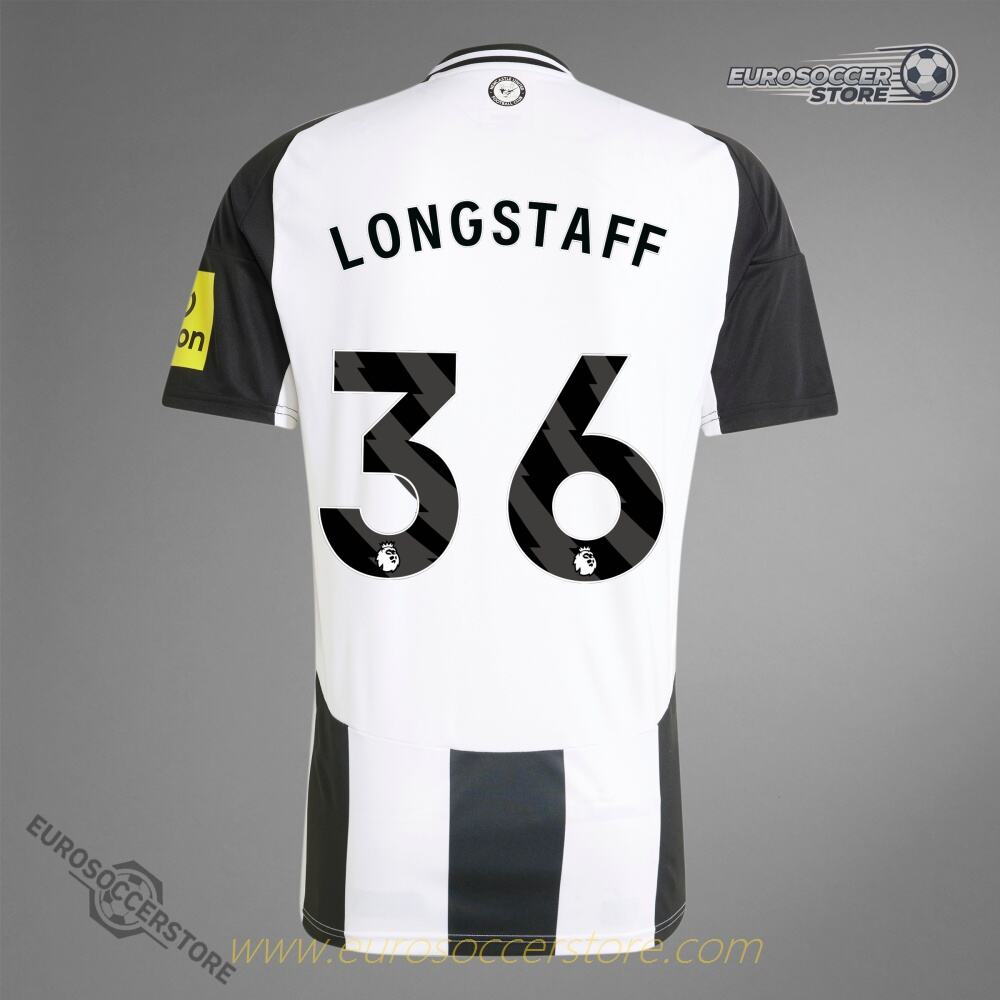 Newcastle United LONGSTAFF 36 Home Jersey for the 24-25 Season