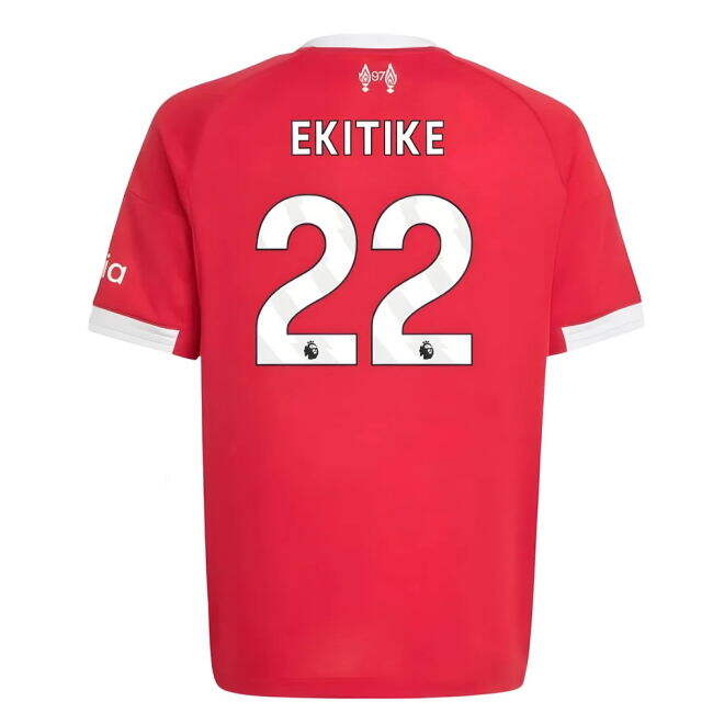 soccer jersey 2025-2026 Liverpool Home Shirt (Kids) (Ekitike 22)