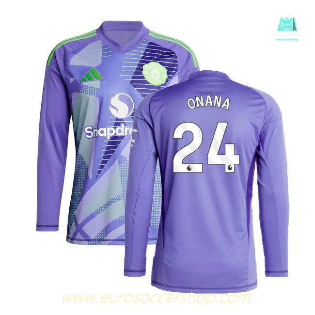 2024-2025 Man Utd Home LS Goalkeeper Shirt (Purple) (Onana 24)