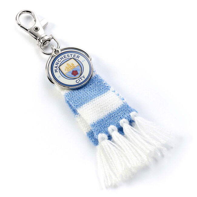 classic Manchester City FC Blue Bar Scarf Bag Charm